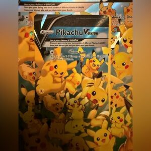 Pikachu V-UNION Card - Yellow 4 card set